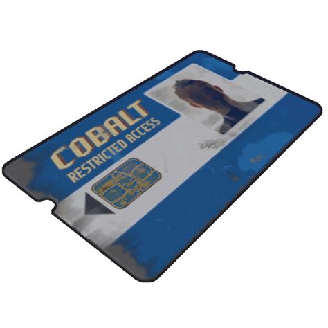 rust blue keycard.